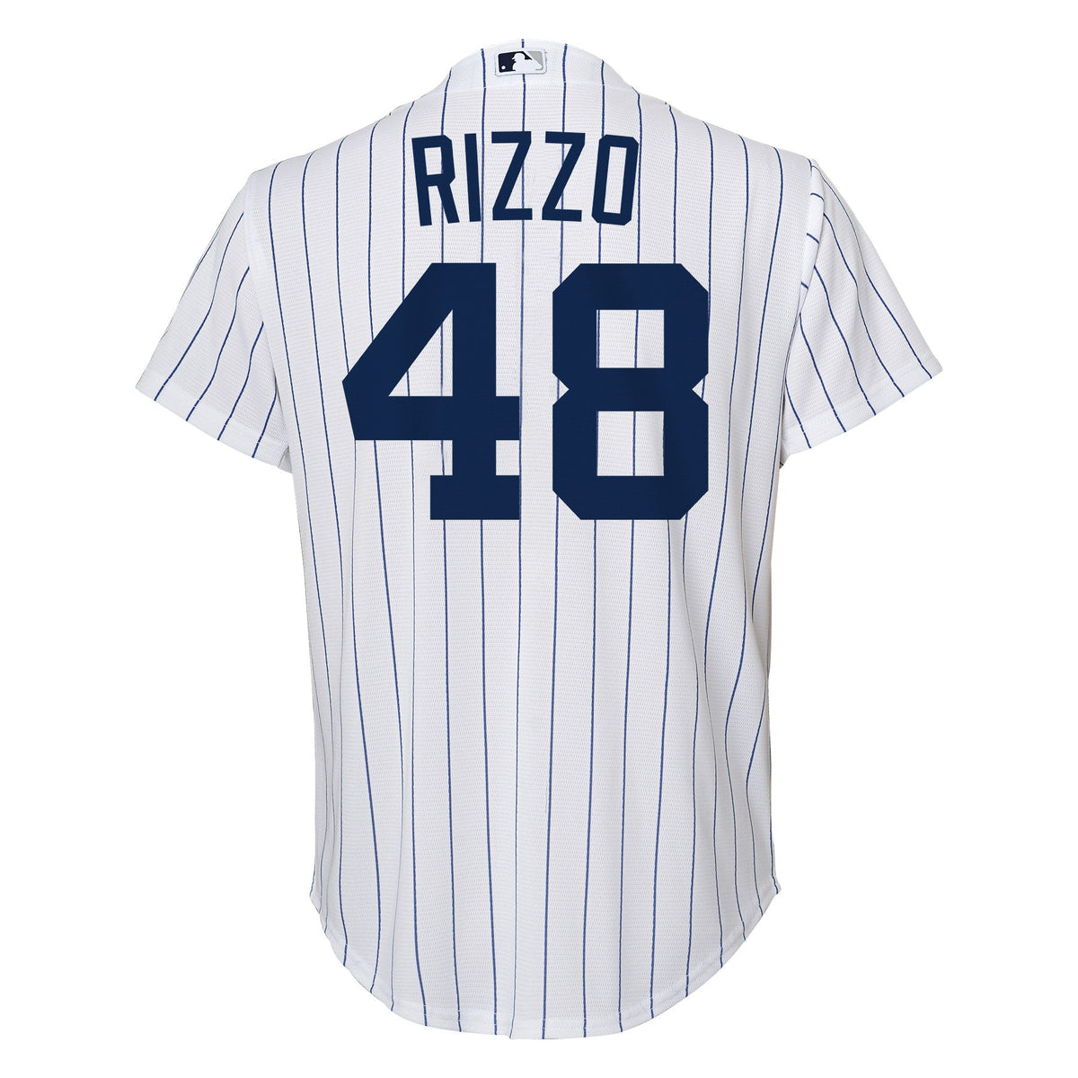 Camiseta réplica de juego infantil Anthony Rizzo New York Yankees blanca de local con estampado