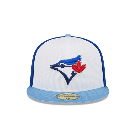 Toronto Blue Jays New Era White/Blue 2024 Spring Training 59FIFTY Fitted Hat