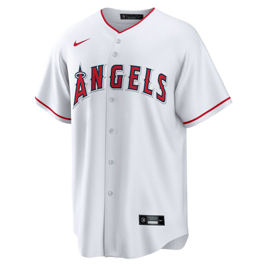 Men's Los Angeles Angels Mike Trout Nike White Home Replica Player Jersey