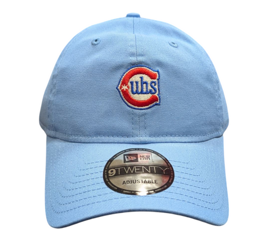 Gorra ajustable 9TWENTY de los Chicago Cubs New Era, color azul cielo alternativo 2