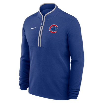 Men's Chicago Cubs Nike Royal Victory Half Zip Pullover
