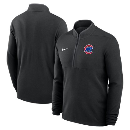 Men's Chicago Cubs Nike Victory Black Half Zip Pullover