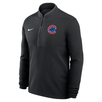 Men's Chicago Cubs Nike Victory Black Half Zip Pullover