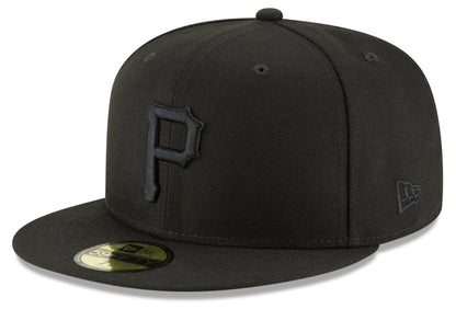 Men's Pittsburgh Pirates New Era Black Tonal 59FIFTY Fitted Hat