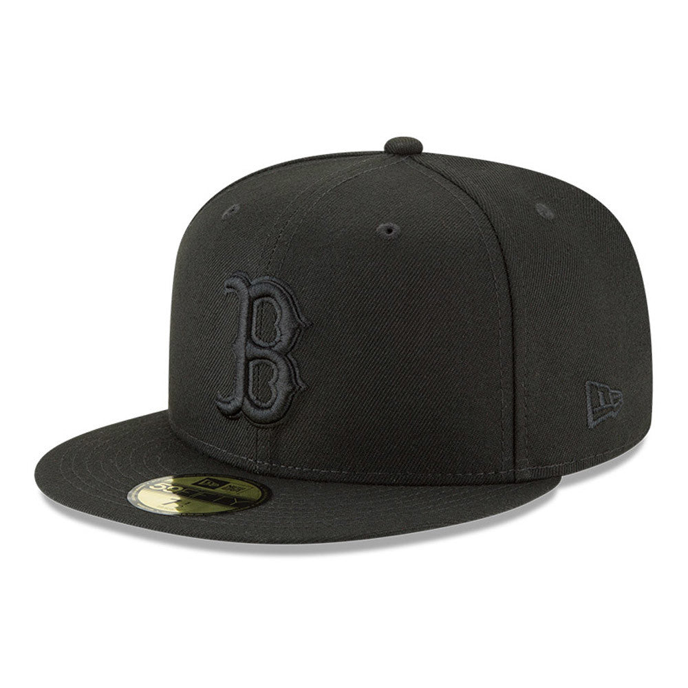 Gorra ajustada 59FIFTY de los Boston Red Sox en negro tonal