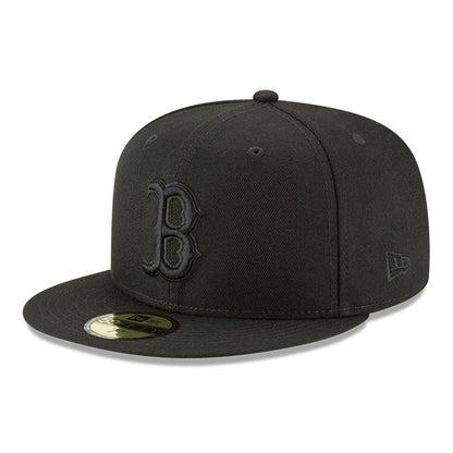 Gorra ajustada 59FIFTY de los Boston Red Sox en negro tonal