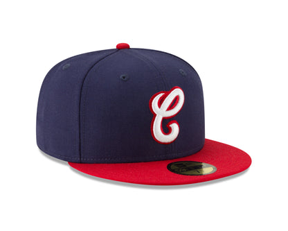 Gorra ajustada 59FIFTY clásica de la colección Cooperstown de los Chicago White Sox 1987 en azul marino/rojo
