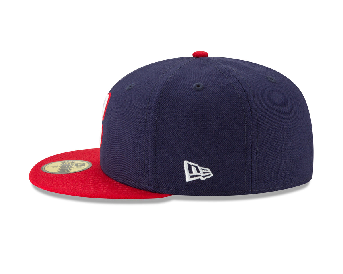 Gorra ajustada 59FIFTY clásica de la colección Cooperstown de los Chicago White Sox 1987 en azul marino/rojo