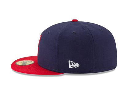 Gorra ajustada 59FIFTY clásica de la colección Cooperstown de los Chicago White Sox 1987 en azul marino/rojo