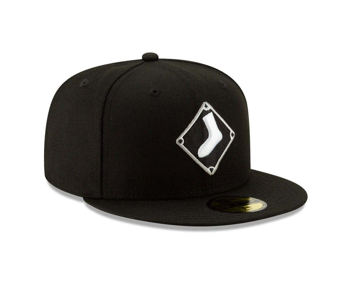 Chicago White Sox New Era Diamond Alternate Logo 59FIFTY Fitted Hat - Black