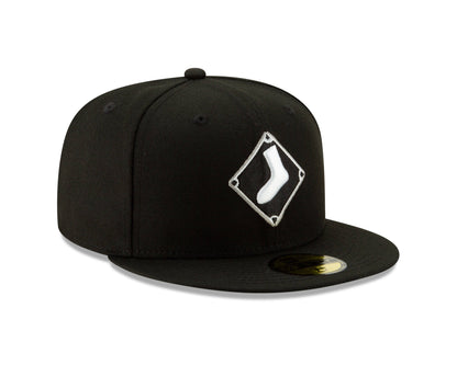 Chicago White Sox New Era Diamond Alternate Logo 59FIFTY Fitted Hat - Black