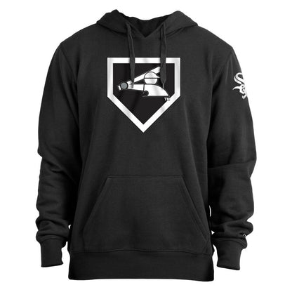 Mens Chicago White Sox New Era Black Batting Practice Logo Hoodie