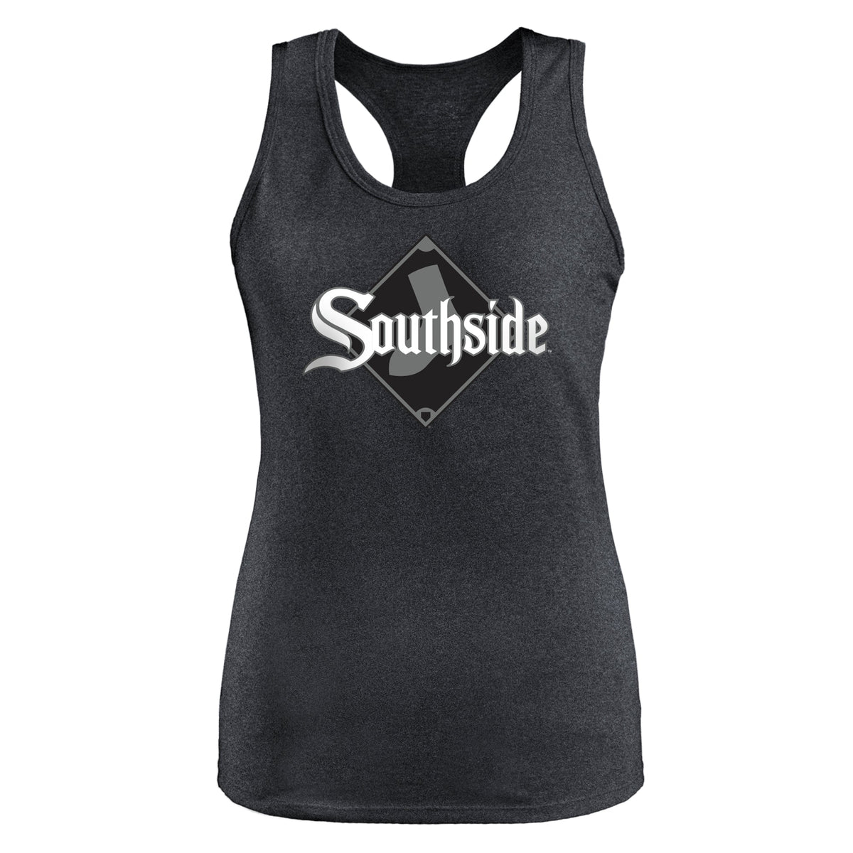 Camiseta de tirantes Tri-Blend New Era City Connect de los Chicago White Sox para mujer - Negro