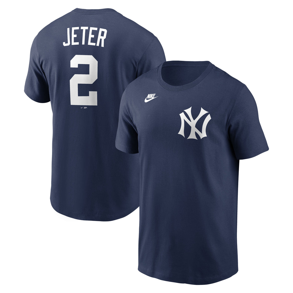 Men's Derek Jeter New York Yankees Nike Navy Name & Number T-Shirt