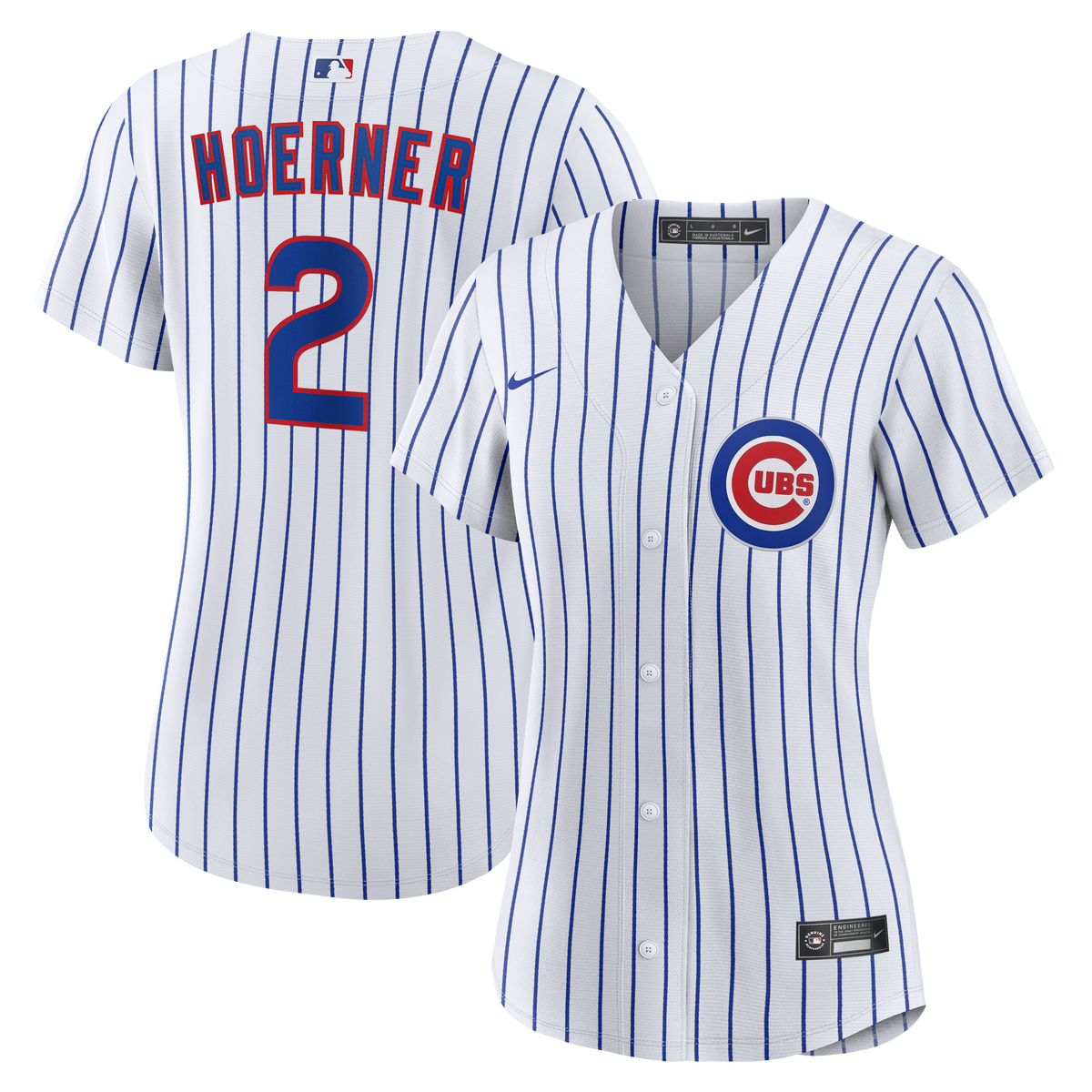 Women's Nico Hoerner Chicago Cubs Nike White Home Replica Team Jersey