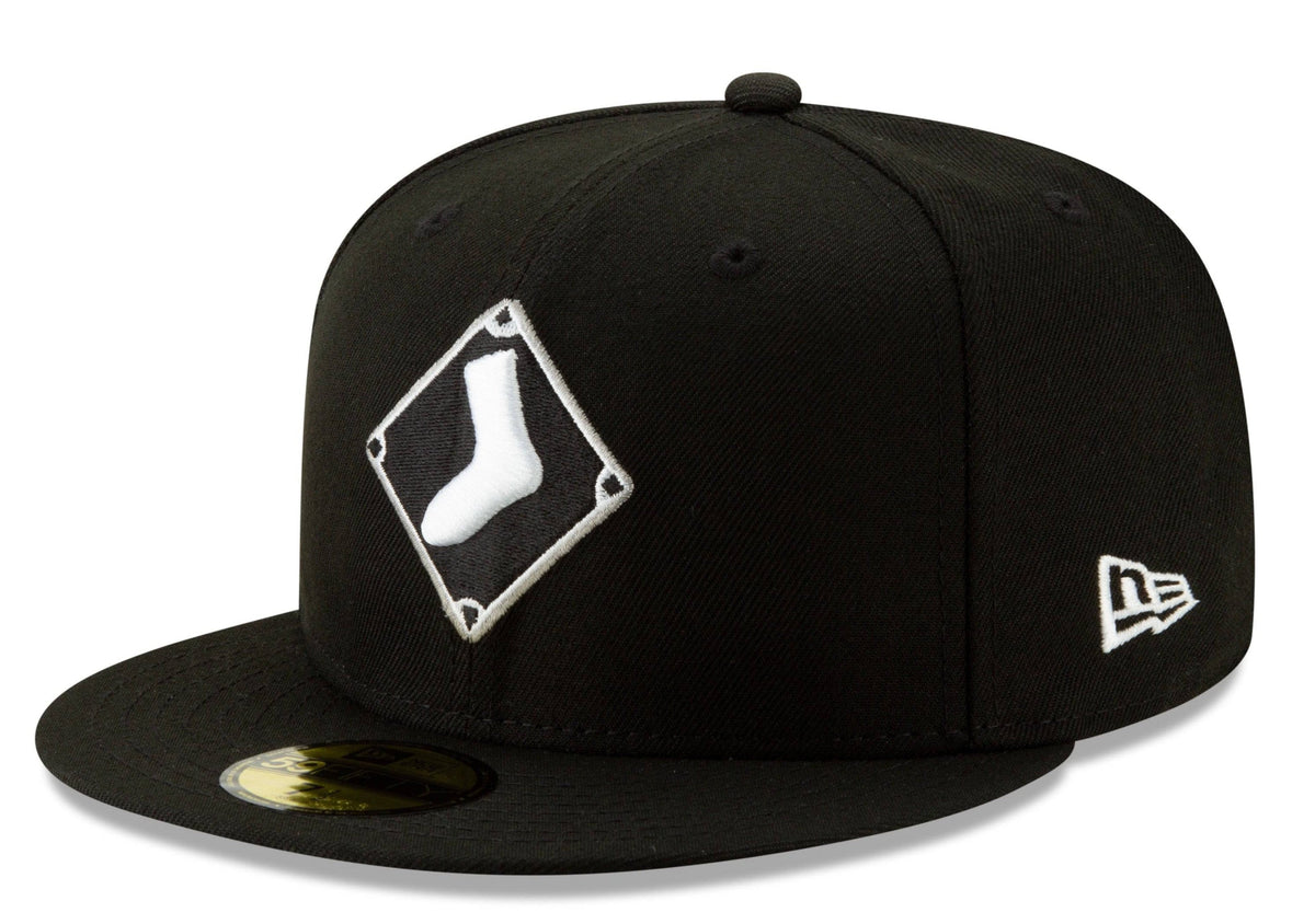 Chicago White Sox New Era Diamond Alternate Logo 59FIFTY Fitted Hat - Black