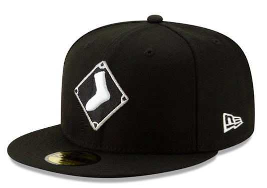 Chicago White Sox New Era Diamond Alternate Logo 59FIFTY Fitted Hat - Black