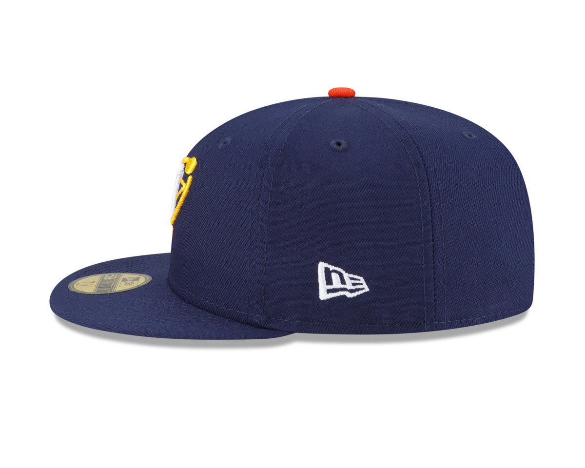 Gorra ajustada 59FIFTY New Era Houston Astros City Connect en azul marino para hombre