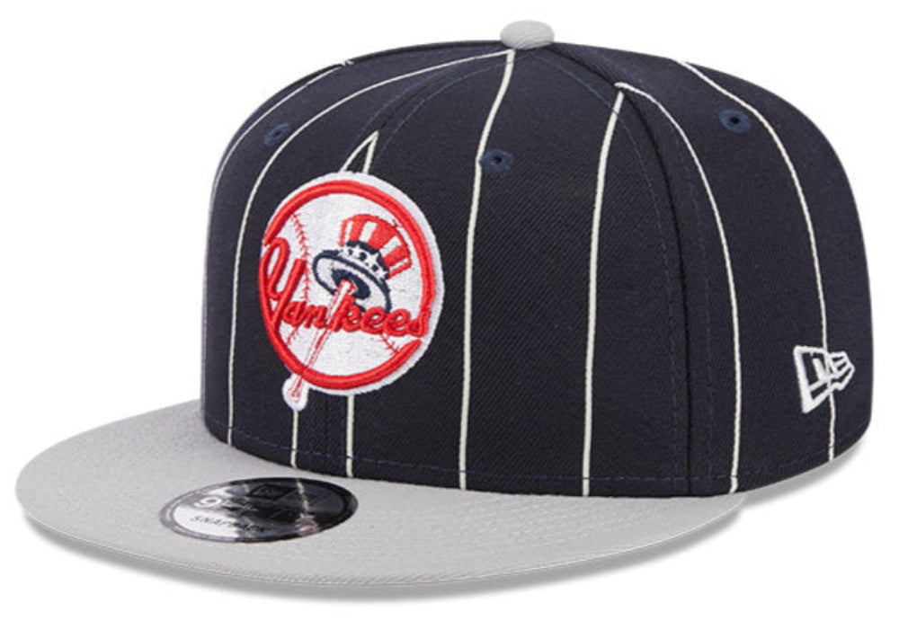 New York Yankees Navy/Gray Cooperstown Vintage New Era 9FIFTY Snapback Hat