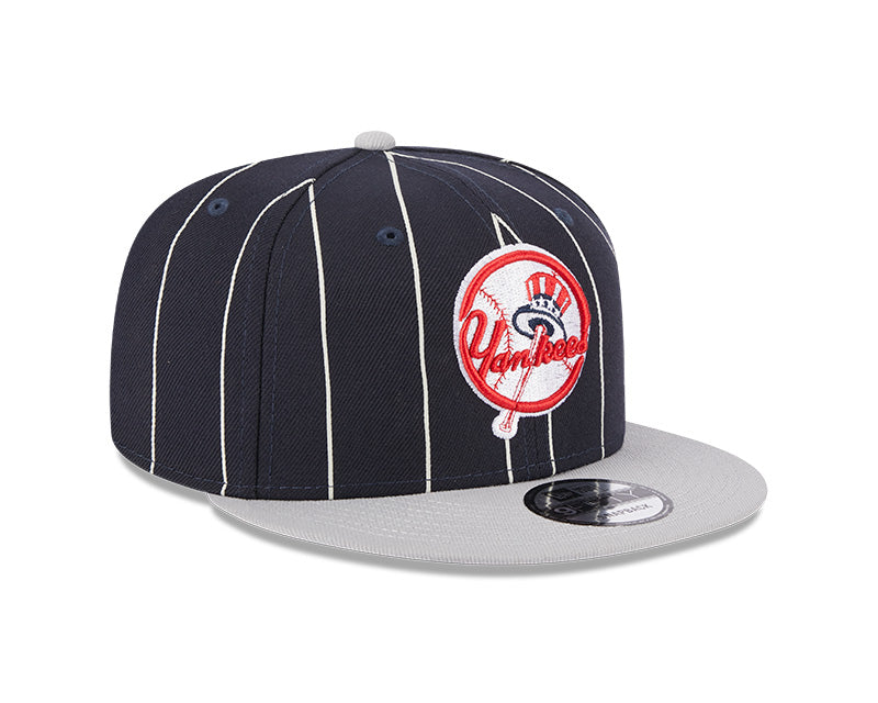 New York Yankees Navy/Gray Cooperstown Vintage New Era 9FIFTY Snapback Hat