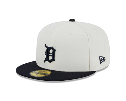 Detroit Tigers 1984 World Series Cream/Navy New Era Retro 59FIFTY Fitted Hat