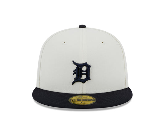 Detroit Tigers 1984 World Series Cream/Navy New Era Retro 59FIFTY Fitted Hat