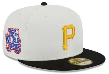 Pittsburgh Pirates 76th World Series Cream/Black New Era Retro 59FIFTY Fitted Hat