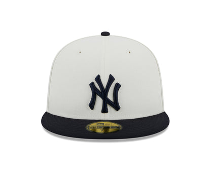 New York Yankees 2000 World Series Cream/Navy New Era Retro 59FIFTY Fitted Hat