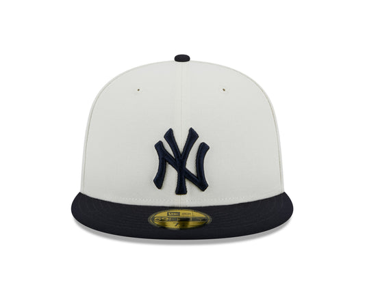 New York Yankees 2000 World Series Cream/Navy New Era Retro 59FIFTY Fitted Hat