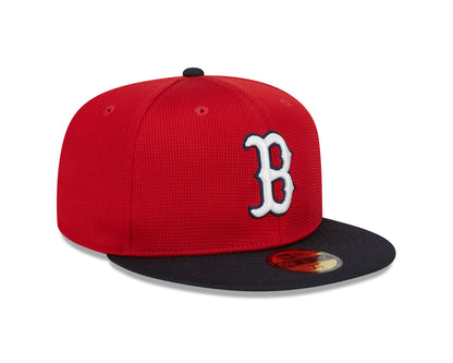 Boston Red Sox New Era Red/Navy 2025 Spring Training 59FIFTY Fitted Hat