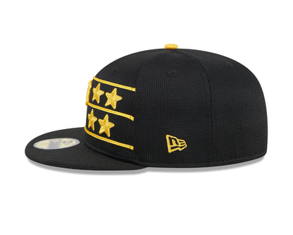 Men's Pittsburgh Pirates New Era Black 2024 Batting Practice 59FIFTY Fitted Hat