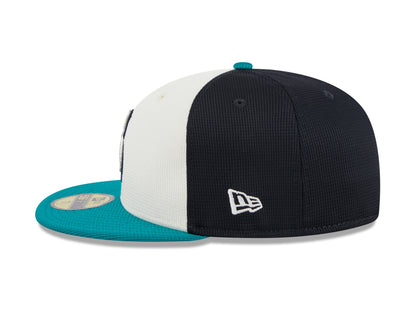 Men's Seattle Mariners New Era White 2024 Batting Practice 59FIFTY Fitted Hat