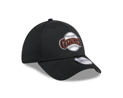Men's San Francisco Giants New Era 2024 Batting Practice Black 39THIRTY Flex-Fit Hat