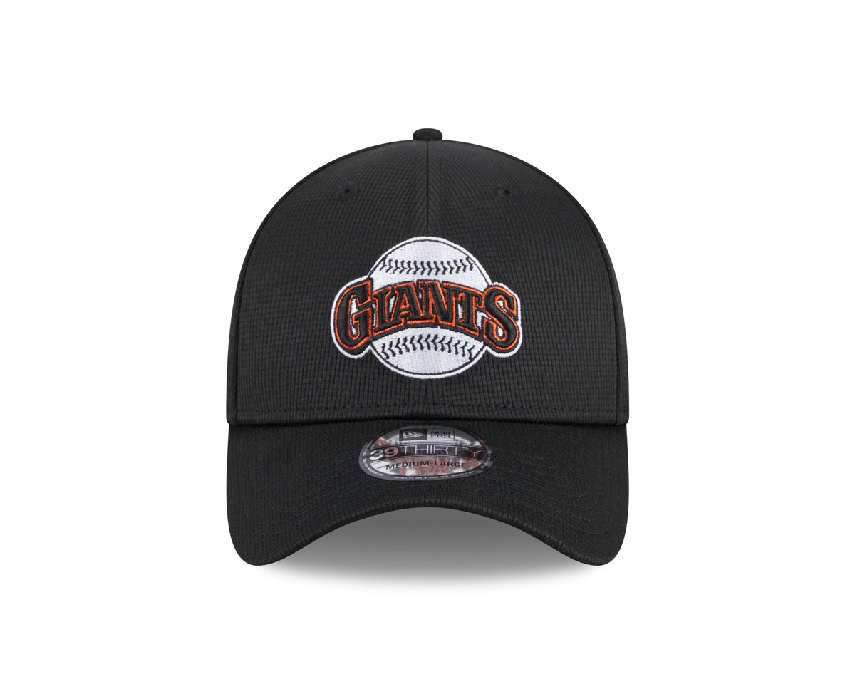 Men's San Francisco Giants New Era 2024 Batting Practice Black 39THIRTY Flex-Fit Hat