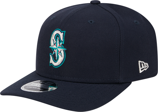 Seattle Mariners New Era Home Navy 9SEVENTY Adjustable Hat-Player Replica