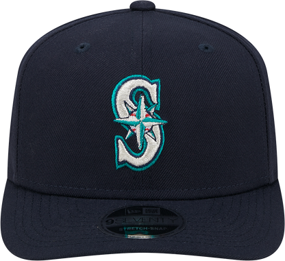 Seattle Mariners New Era Home Navy 9SEVENTY Adjustable Hat-Player Replica