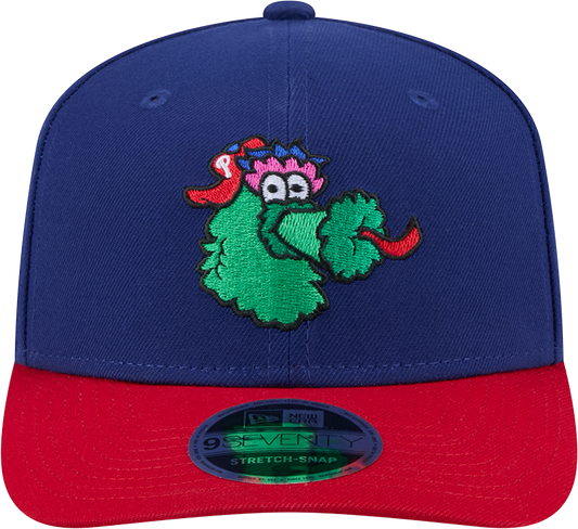 Philadelphia Phillies Blue/Red Phanatic New Era 9SEVENTY Stretch Snap Adjustable Hat