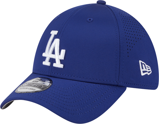 MLB Los Angeles Dodgers New Era Mid Perf 39THIRTY Flex Fit Hat - Royal