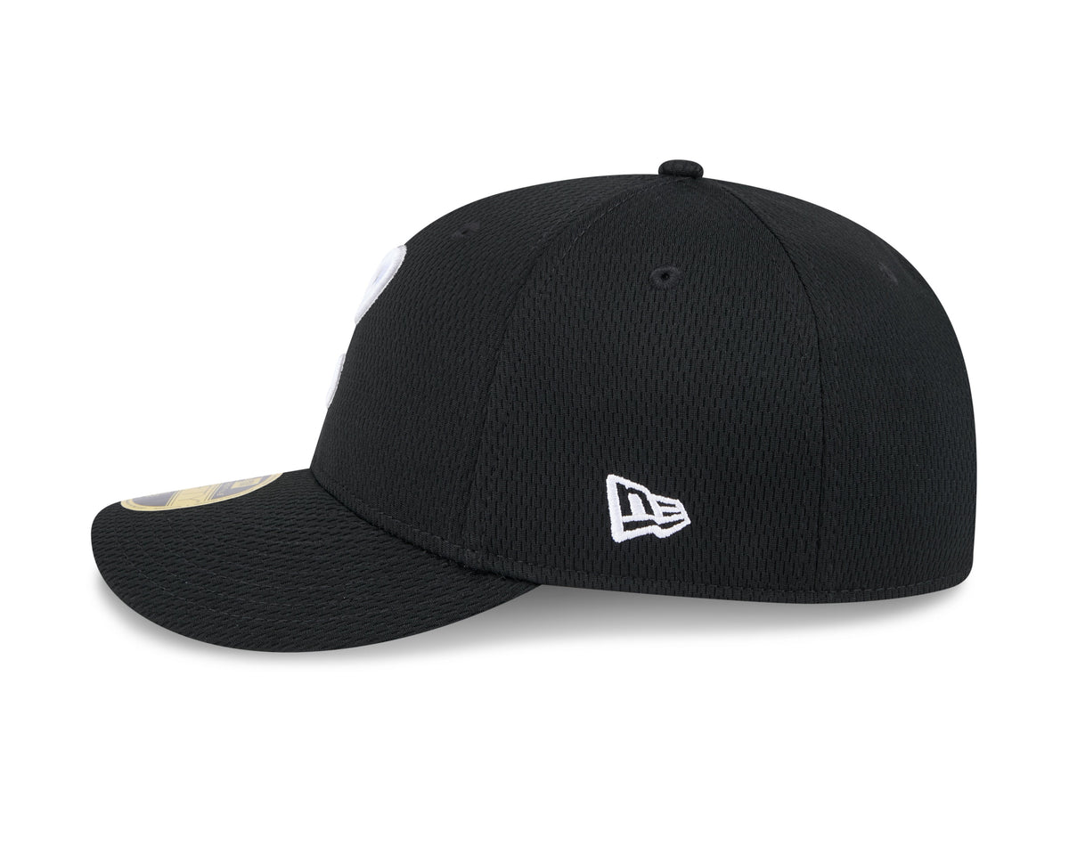 Chicago White Sox New Era Black 2025 Clubhouse Alternate 59FIFTY Low Profile Fitted Hat