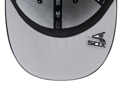 Chicago White Sox New Era Black 2025 Clubhouse Alternate 59FIFTY Low Profile Fitted Hat