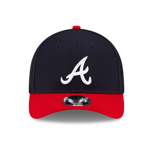 Gorra ajustable 9FORTY New Era Player Replica M-Crown de los Atlanta Braves en azul marino/rojo