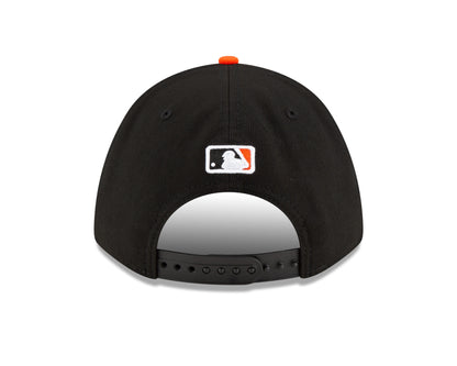Gorra ajustable 9FORTY New Era Player Replica M-Crown de los Baltimore Orioles en negro/naranja