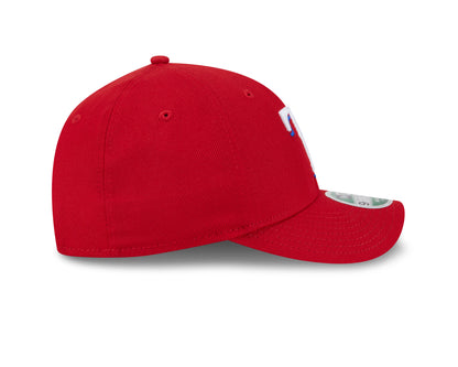 Gorra ajustable 9FORTY New Era Player Replica M-Crown roja alternativa de los Texas Rangers