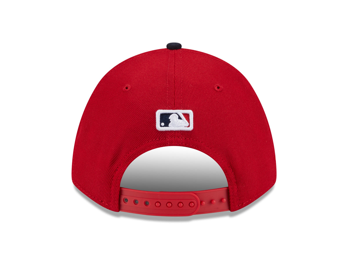 Cleveland Guardians Red/Navy New Era Player Replica M-Crown 9FORTY Adjustable Hat