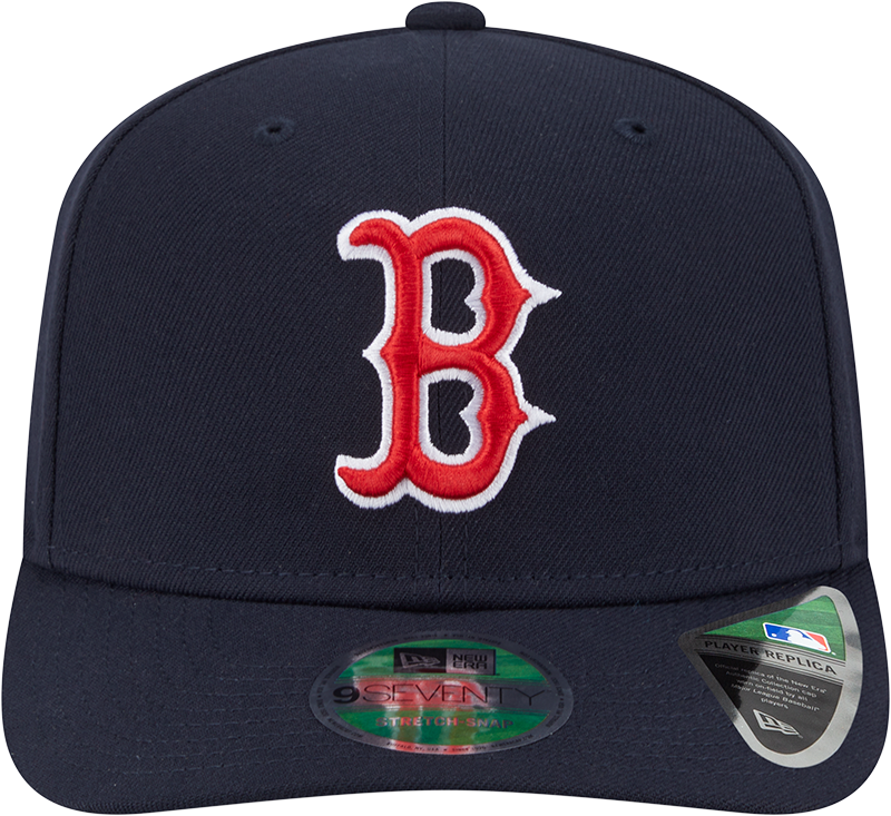 Boston Red Sox Navy New Era Player Replica 9SEVENTY Stretch Snap Adjustable Hat