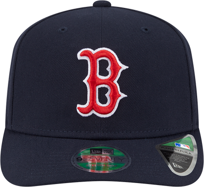 Boston Red Sox Navy New Era Player Replica 9SEVENTY Stretch Snap Adjustable Hat