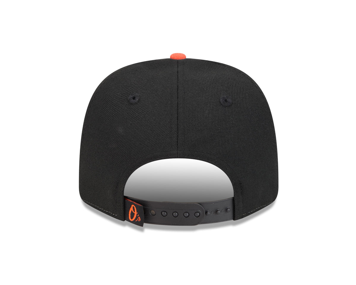 Gorra ajustable Stretch Snap New Era Player Replica 9SEVENTY de los Baltimore Orioles de local
