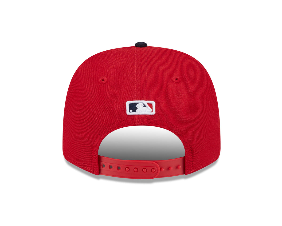 Cleveland Guardians Red/Navy New Era Player Replica 9SEVENTY Stretch Snap Adjustable Hat