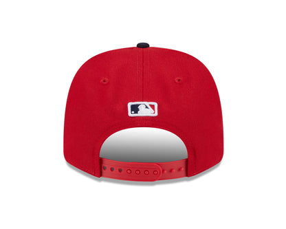Cleveland Guardians Red/Navy New Era Player Replica 9SEVENTY Stretch Snap Adjustable Hat