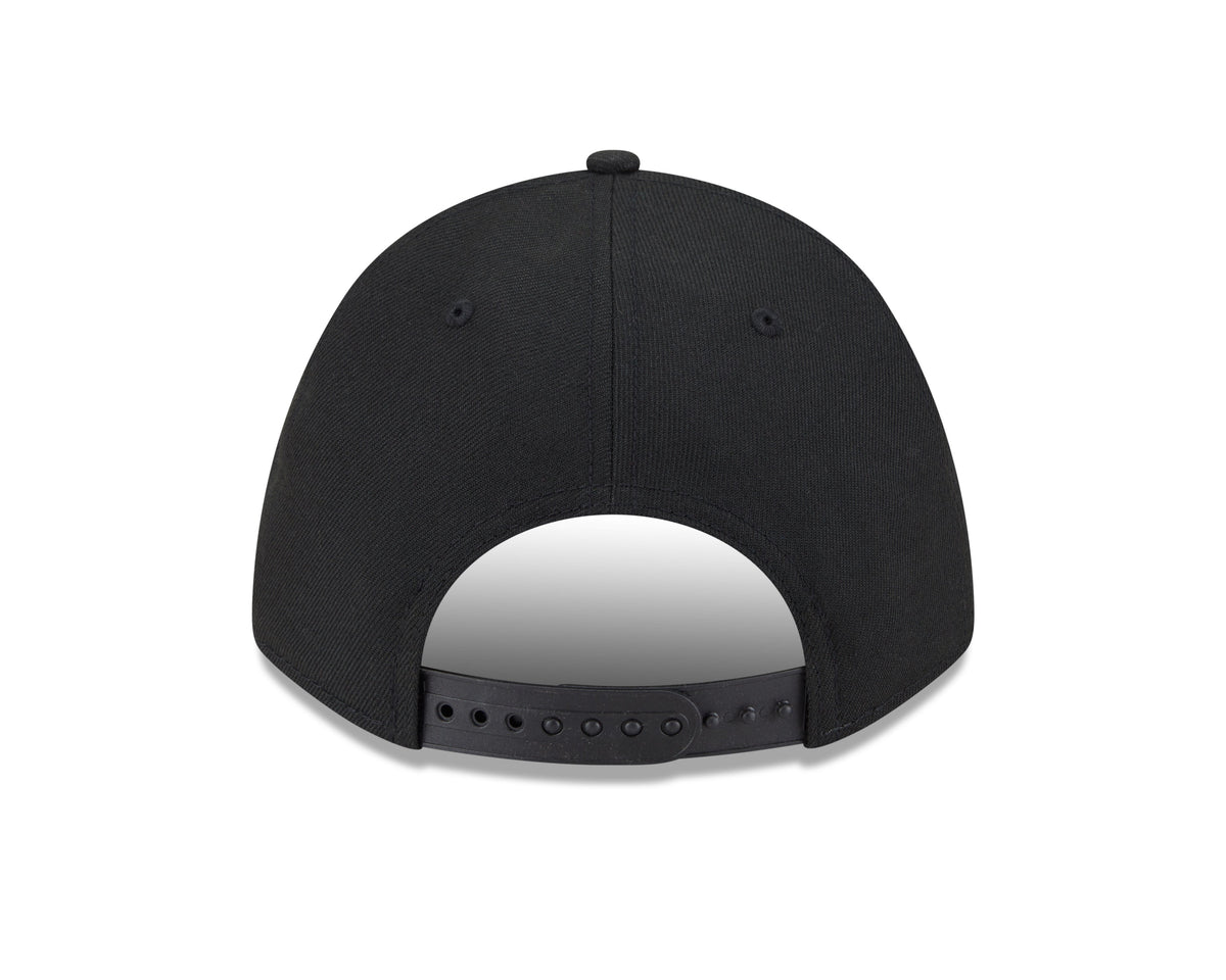 Gorra ajustable Boston Red Sox en blanco y negro New Era M-Crown 9FORTY